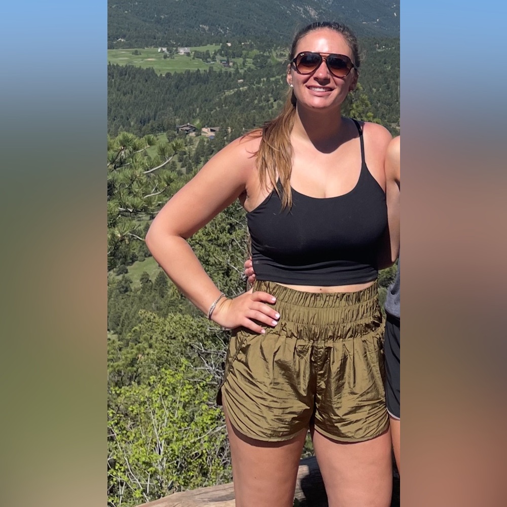 Free People Movement “The Way Home” high waited running shorts